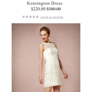 BHLDN Kensington little white dress - Size 2